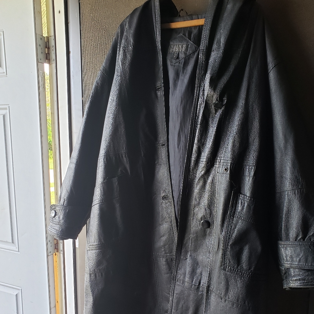 Leather Trench coat